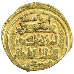 SELJUQ OF WESTERN IRAN: Mas'ud, 1134-1152, AV dinar (3.30g), NM, ND. F-VF