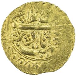 MANGHIT OF BUKHARA: Muzaffar al-Din, 1860-1886, AV tilla (4.54g), Bukhara, AH1283//128x. EF