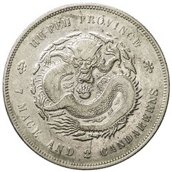 HUPEH: Kuang Hsu, 1875-1908, AR dollar (26.95g), ND (1895-1907). EF