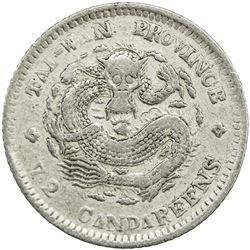 TAIWAN: Kuang Hsu, 1875-1908, AR 10 cents, ND (1890). F