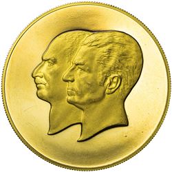 IRAN: Muhammad Reza Shah, 1941-1979, AV medal (39.69g), MS2535 (1976). UNC