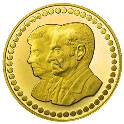 IRAN: Muhammad Reza Shah, 1941-1979, AV medal (29.72g), MS2535 (1976). UNC