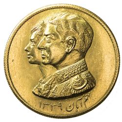 IRAN: Muhammad Reza Shah, 1941-1979, AV medal (32.40g), SH1339 (1960/61). UNC