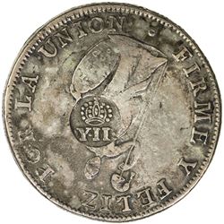 PHILIPPINES: Isabel II, 1833-1868, AR 8 reales (28.03g), ND. VF