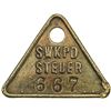 Image 1 : GERMAN SOUTH WEST AFRICA: brass dog-tag, ND. VF