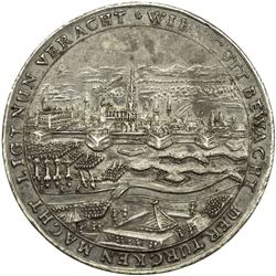 AUSTRIA: Leopold I, 1658-1705, AR medal, 1683. EF
