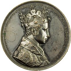 BOHEMIA: Ferdinand I, King, 1835-1848, AE medal, 1836. AU