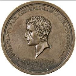 FRANCE: Napoleon I, as First Consul, 1799-1804, AE medal, AN 10 (1801-2). EF