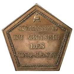 FRANCE: Napoleon, as First Consul, 1799-1804, AE jeton (14.77g), L'AN 8 (1799). UNC