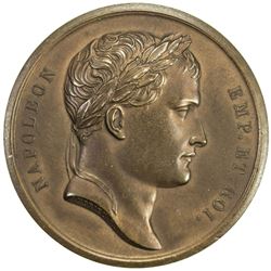FRANCE: Napoleon I, as Emperor, 1804-1815, AE medal (34.55g), 1805. UNC