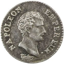 FRANCE: Napoleon I, Emperor, 1804-1815, AR 1/4 franc, Paris, AN 13-A. AU