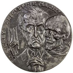 GERMANY: Wilhelm II, 1888-1918, cast iron medal, 1915. EF