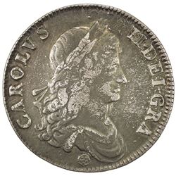 GREAT BRITAIN: Charles II, 1660-1685, AR crown, 1662. VF