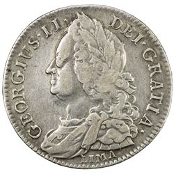 GREAT BRITAIN: Anne, 1702-1714, AR 1/2 crown, 1745/3. F-VF