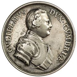 GREAT BRITAIN: George II, 1727-1760, AR medal, 1745. VF