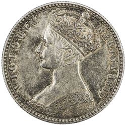 GREAT BRITAIN: Victoria, 1837-1901, AR florin, 1849. EF