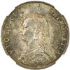 Image 1 : GREAT BRITAIN: Victoria, 1837-1901, AR florin, 1887. NGC MS63