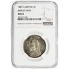 Image 3 : GREAT BRITAIN: Victoria, 1837-1901, AR florin, 1887. NGC MS63
