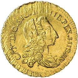 SICILY: Carlo III di Borbone, 1734-1759, AV oncia (4.45g), Palermo, 1736. UNC