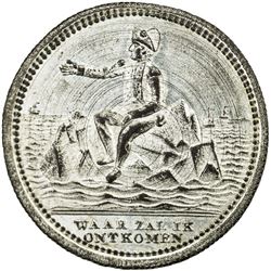 NETHERLANDS: silvered jeton. UNC