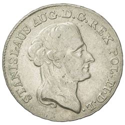 POLAND: Stanislaus Augustus, 1764-1795, AR 8 groschen, 1787. EF