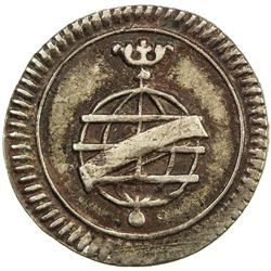 PORTUGAL: Joao V, 1750-1777, AR 20 reis (0.66g), Lisbon, ND. EF