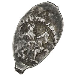 MOSCOW: Ivan III, 1462-1505, AR denga (0.36g), Master Alexandro, VF