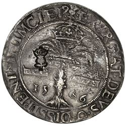 SCOTLAND: James VI, 1567-1625, AR ryal, ND (1578). VF