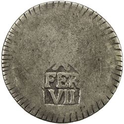 GERONA: Fernando VII, 1808-1833, AR duro (5 pesetas) (26.22g), Barcelona, 1808. F