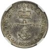 Image 1 : BRITISH WEST INDIES: George IV, 1820-1830, AR 1/8 dollar, 1822. NGC MS63