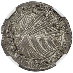 CENTRAL AMERICAN REPUBLIC: AR real, Tegucigalpa, Honduras, 1830. NGC MS64