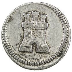 COLOMBIA: Fernando VI, 1746-1759, AR 1/4 real (0.84g), Bogota, ND (1756-96). F
