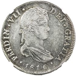 GUATEMALA: Fernando VII, 1808-1821, AR 4 reales, 1815/4-NG. NGC AU58