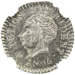 HAITI: Alexandre Sabes Petion, President, 1807-1818, AR 12 centimes, An 14 (1817). NGC MS64