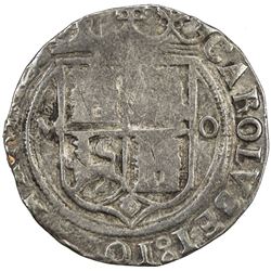 MEXICO: Carlos and Johanna, 1516-1556, AR 4 reales (13.68g), ND (1542-55)-Mo. VF