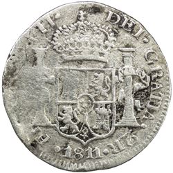 MEXICO: Fernando VII, 1808-1821, AR 2 reales, 1820-Z. VF