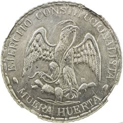 DURANGO: Revolutionary Issue, AR peso, 1914. NGC AU