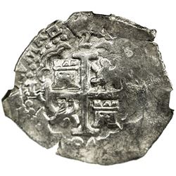 PERU: Carlos II, 1665-1700, AR 2 reales (6.54g), 1694-L. NGC AU55