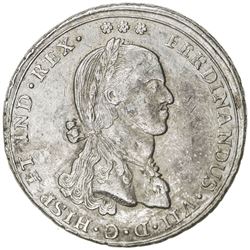 PERU: Fernando VII, 1808-1824, AR proclamation 4 reales (13.37g), 1808. EF