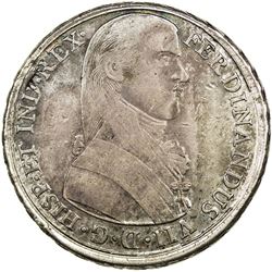 PERU: Fernando VII, 1808-1824, AR medal (27.20g), 1808. EF