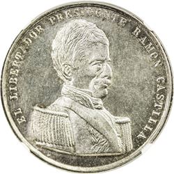 PERU: AR medal, 1856. NGC MS62