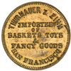 Image 1 : UNITED STATES:, AE token, ND (ca. 1859-1861). AU