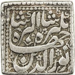 MUGHAL: Jahangir, 1605-1628, AR square rupee (11.30g), Agra, AH1024 year 10. VF