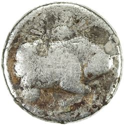 MUGHAL: Jahangir, 1605-1628, AR zodiac rupee, Ahmadabad, AH1027 year 13. NGC G