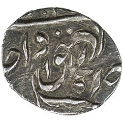 AWADH: Wajid Ali Shah, 1847-1856, AR 1/8 rupee (1.38g), Lucknow, DM. EF