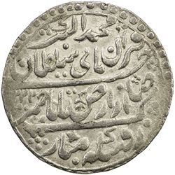 INDORE: Jaswant Rao, 1796-1811, AR nazarana rupee (14.73g), Indore, AH1222 year 2. EF