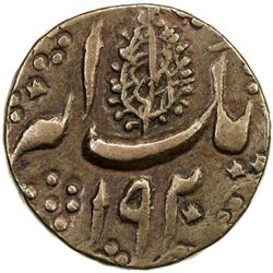 KASHMIR: Ranbir Singh, 1857-1885, AE anna (15.94g), Srinagar, VS1920. EF
