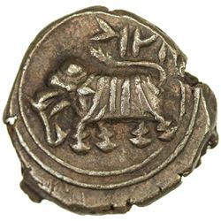 MYSORE: Tipu Sultan, 1782-1799, AE 1/4 paisa (2.85g), Bengalur, AM1217. EF