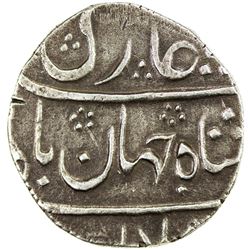 BOMBAY PRESIDENCY: Shah Jahan II, 1719, AR rupee (11.35g), Mumbai, year one (ahad). VF