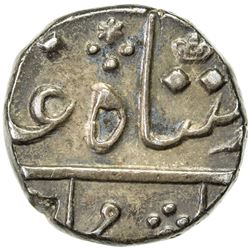 BOMBAY PRESIDENCY: AR 1/2 rupee (5.81g), "Surat", 1825. EF